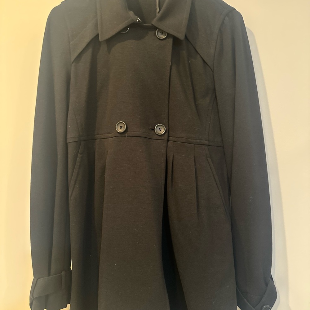 Theory Black Suit Coat with Tailored Silhouette Size Small